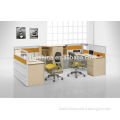 D4 factory direct sell 40mm thick good price green meterial full steel tile Partition OEM 4-seater workstation